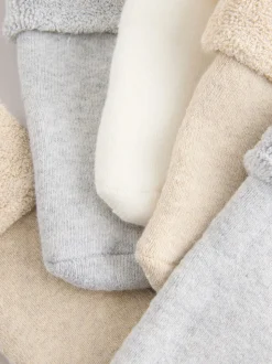 neutre - Lot de 5 paires de chaussettes en éponge roulées bébé (0 mois à 2 ans)