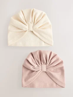 neutre - Lot de 2 turbans pour bébés (0-18mois)