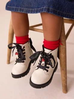 neutre - Minnie Mouse bottines à lacets avec nœud