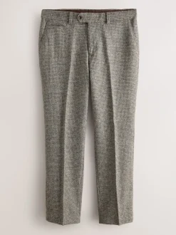 neutre - Pantalons Coupe classique Signatures Moons 100% laine britannique texturée