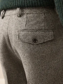 neutre - Pantalons Coupe classique Signatures Moons 100% laine britannique texturée