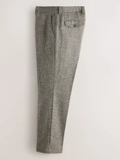 neutre - Pantalons Coupe classique Signatures Moons 100% laine britannique texturée