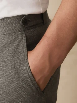 neutre - Pantalons fuselés à coupe standard, élégants, texturés doux au toucher