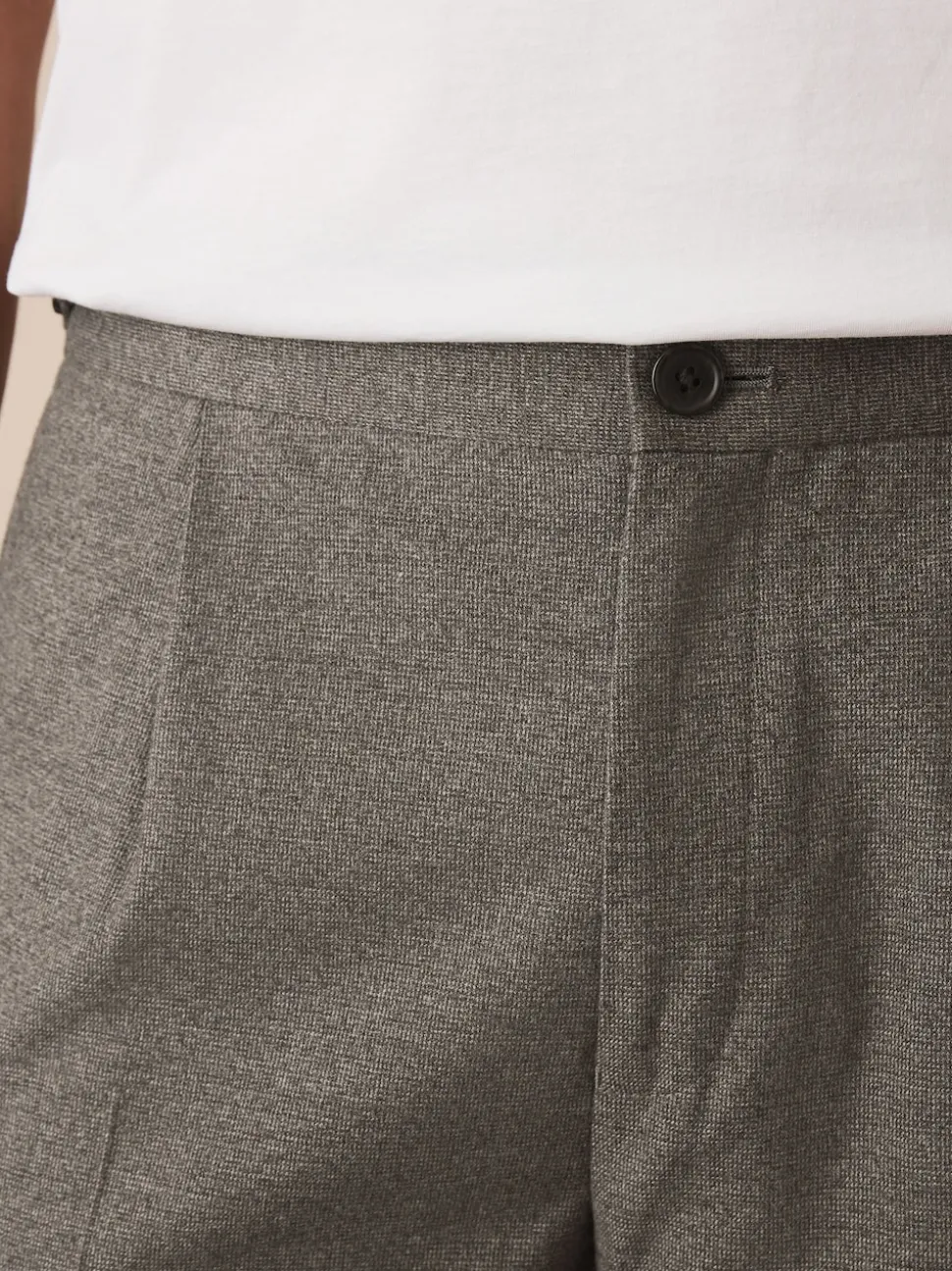 neutre - Pantalons fuselés à coupe standard, élégants, texturés doux au toucher