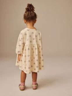 neutre - Robe à manches longues en jersey (3mths-7yrs)