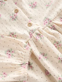 neutre - Robe à manches longues en jersey (3mths-7yrs)