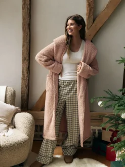 neutre - Robe de chambre en peluche