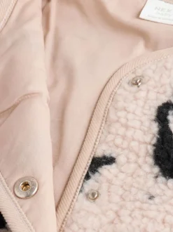 neutre - Veste bébé Borg imprimé léopard (0mois-2ans)