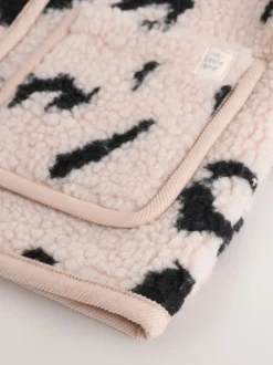 neutre - Veste bébé Borg imprimé léopard (0mois-2ans)