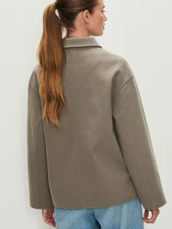 neutre - Veste brossée à col