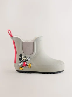 neutre - Wellies à cheville doublées Mickey Mouse