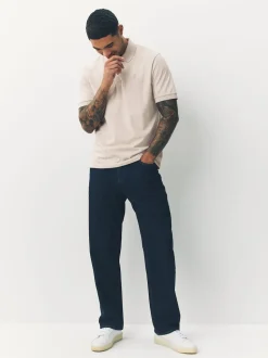 Neutre clair Marl - Ajustement régulier - Polo Manches courtes Pique