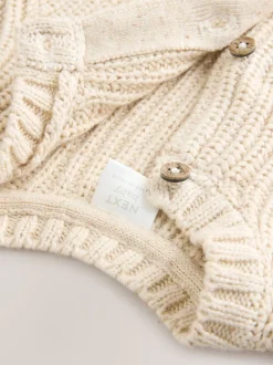 Neutre Milk Club - Cardigan épais brodé en maille pour bébé