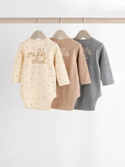 Neutre Milk Club - Lot de 3 bodys bébé
