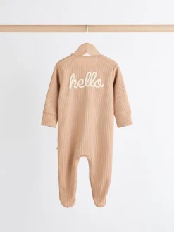 Neutre Milk Club - Lot de 3 dors-bien bébé à fermeture éclair bidirectionnelle 100 % coton (0mois -2ans)