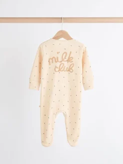 Neutre Milk Club - Lot de 3 dors-bien bébé à fermeture éclair bidirectionnelle 100 % coton (0mois -2ans)