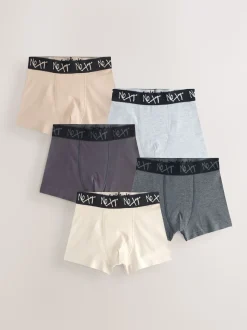 Neutre multicolore - Lot de 5 boxers (2-16ans)