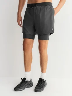 Noir - Active 2-en-1 Shorts 2 Lot