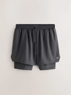 Noir - Active 2-en-1 Shorts 2 Lot