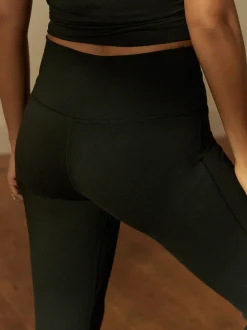 Noir - Active Wrap Waist Flared Leggings