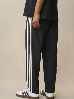 Noir - adidas Essentiel 3-Rayure Joggers Stanford à ourlet ouvert