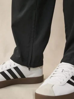 Noir - adidas Essentiel 3-Rayure Joggers Stanford à ourlet ouvert