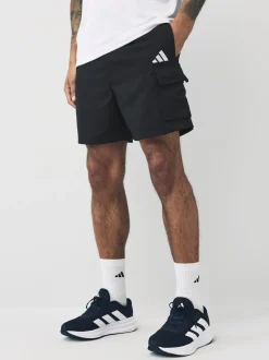 Noir - adidas Petit short Essentiel Logo Cargos Chelsea