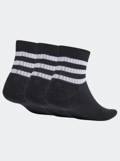 Noir - adidas 3-Rayures rembourrées Vêtements de sport rembourrés Chaussettes 3 Lot