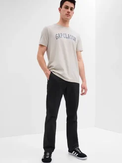 Noir - Ajustement droit - Gap Extensible Essentiel Pantalon chino