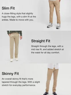 Noir - Ajustement droit - Gap Extensible Essentiel Pantalon chino