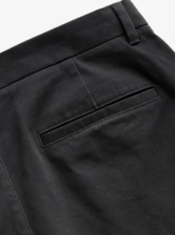 Noir - Ajustement droit - Pantalon chino stretch