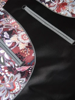 Noir - Ajustement régulier - Blazer Signature Pontoglio en velours italien avec revers châle