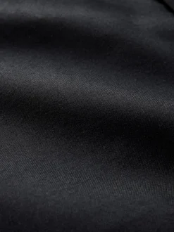 Noir - Ajustement régulier - Pantalons Signature en 100 % laine avec ceinture Motion Flex