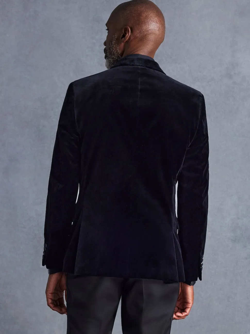 Noir - Ajustement régulier - Blazer Signature Pontoglio en velours italien