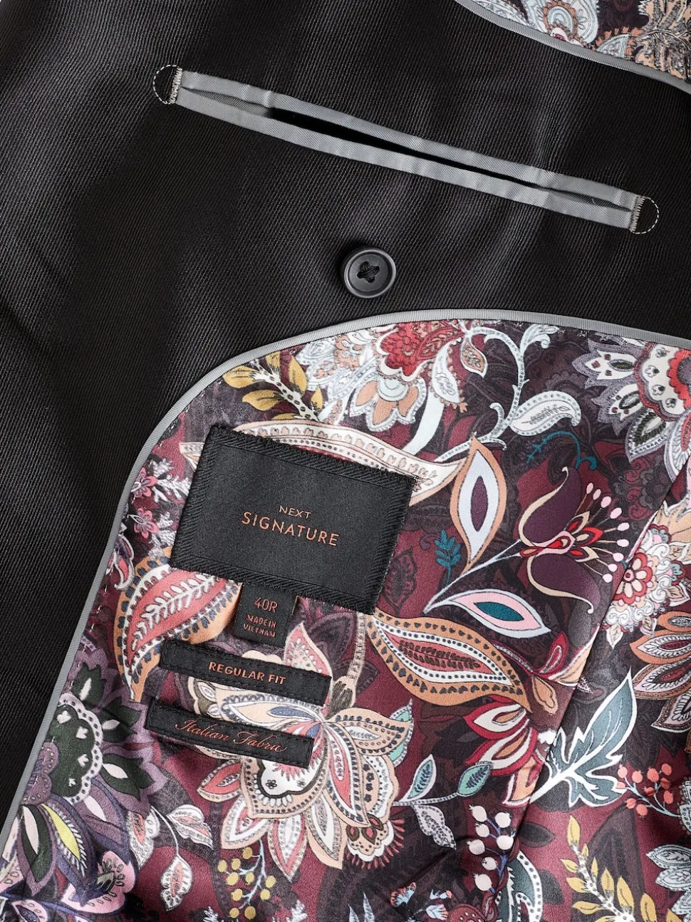 Noir - Ajustement régulier - Blazer Signature Pontoglio en velours italien