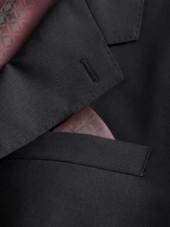 Noir - Ajustement régulier - Veste de costume Signature Nova Fides en 100% laine italienne