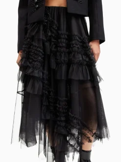Noir - Allsaints Jen Tulle Jupes