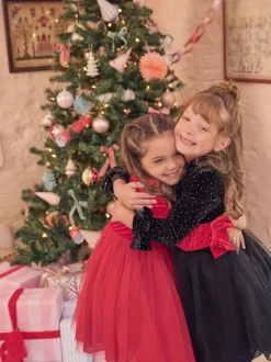 Noir - Angel & Rocket Robe Elsie Velvet en tulle