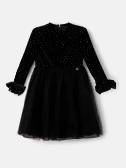 Noir - Angel & Rocket Robe Elsie Velvet en tulle