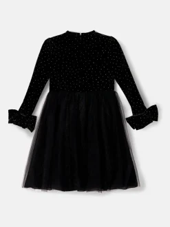 Noir - Angel & Rocket Robe Elsie Velvet en tulle
