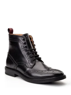 Noir - Base London Bristol Brogue Boot