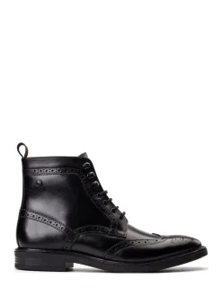 Noir - Base London Bristol Brogue Boot