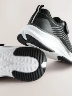 Noir - Baskets à lacets élastiques