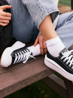 Noir - Baskets à plateforme Converse All Star Move Chuck Ox