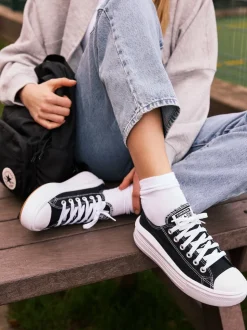 Noir - Baskets à plateforme Converse All Star Move Chuck Ox