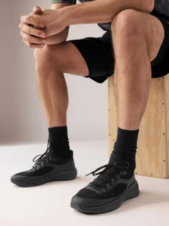 Noir - Baskets en maille