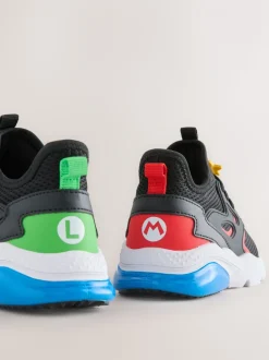 Noir - Baskets Mario à lacets élastiques