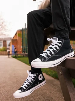 Noir - Baskets mi-Converse Malden Street