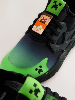 Noir - Baskets Minecraft à lacets élastiques