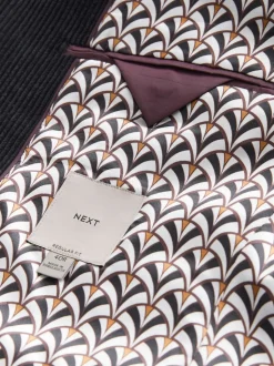 Noir - Blazer en velours côtelé